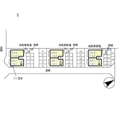 【区画図】 | メゾン・ド・パストラル　Ａ