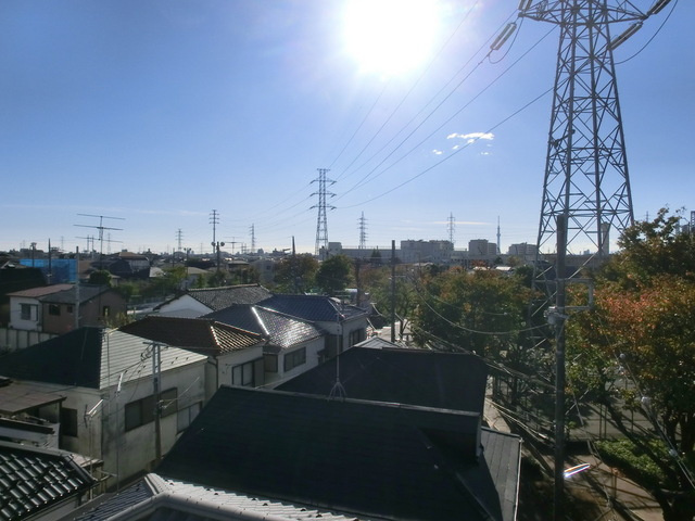 ハイツエバーグリーンの展望|バルコニーからスカイツリーがみえ