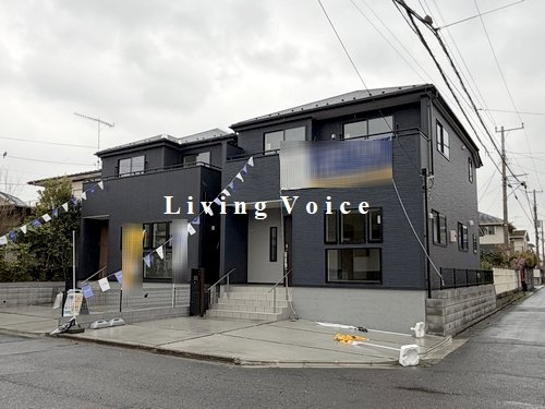 【外観】 | 【仲介手数料０円】伊勢原市高森台3丁目第3　新築一戸建て　全2棟 | 全体【仲介手数料０円】伊勢原市高森台3丁目第3　新築一戸建て　全2棟