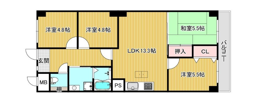 ライオンズマンション枚方の間取り|間取り図はいかがですか？ご希望を叶える間取りですか？リビングの広さは？水回りの位置は？カウンターキッチン？など色々な情報が集約されています。弊社ではリフォームなどのご相談も承っております。