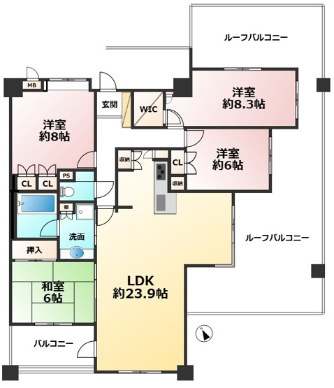 【間取り】 | コアマンション香椎南ネクステージ