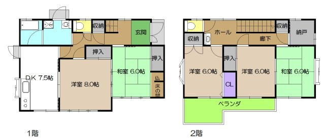 【間取り】 | 中古一戸建　高知市福井東町　
