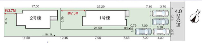 【区画図】 | 桶川市末広7期　GRAFARE DESIGN　新築戸建　全2棟　1号棟