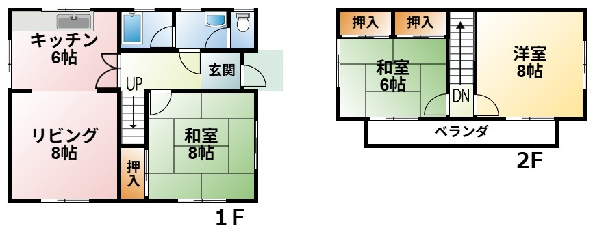 柳橋1065-11中古戸建の間取り