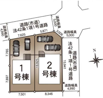 永楽町 第4　1号棟の区画図