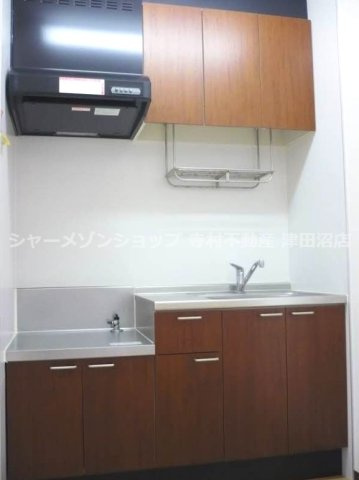 フラットフィールドのキッチン