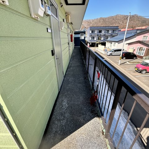 ハイツ・リバーサイドⅡのエントランス