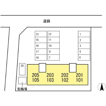 ニューハウジングの区画図