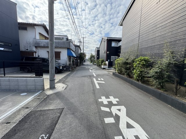 松戸市栄町７丁目新築戸建（栄町１期）の前面道路含む現地写真|西側前面道路・幅員約5.1ｍ