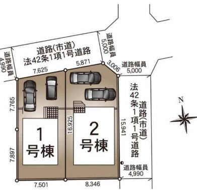 永楽町 第4　2号棟の区画図