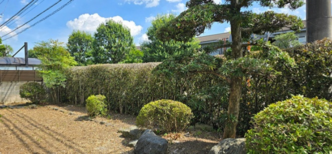 下野市祇園１丁目　戸建の庭