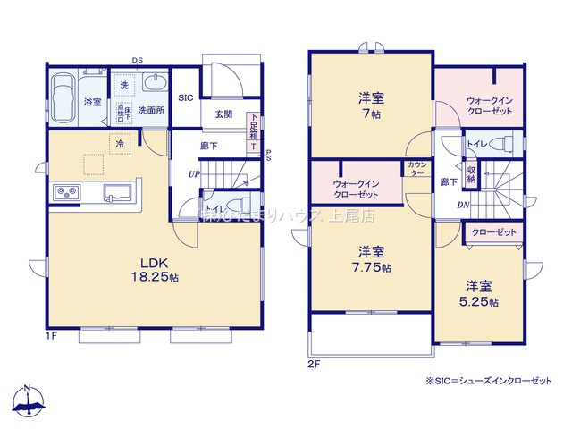 北区今羽町3期　新築戸建　グラファーレ04の間取り