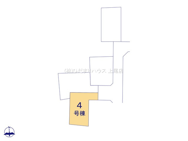 北区今羽町3期　新築戸建　グラファーレ04の区画図