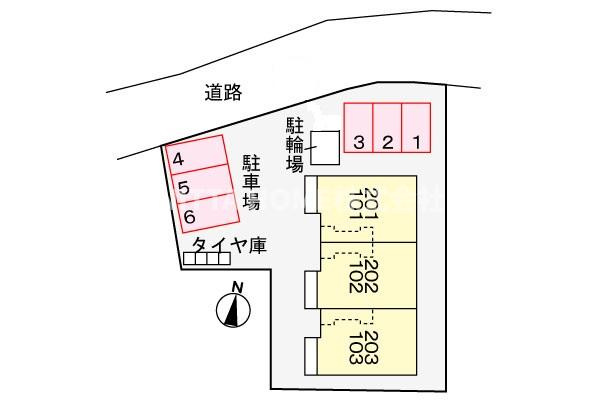ソアーヴェの区画図|平面図です■