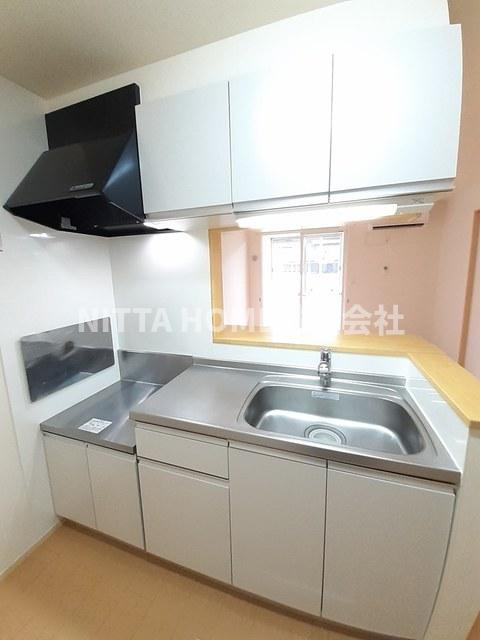 ソアーヴェのキッチン|ガスコンロ設置可能です〇