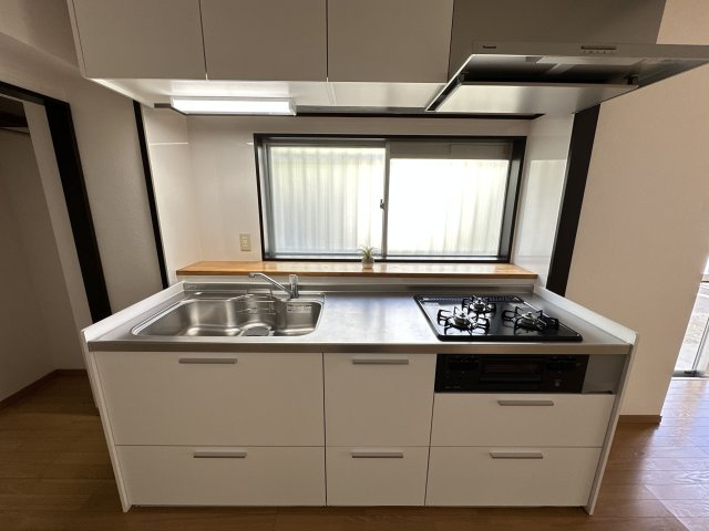 マンション朝霧3号棟のキッチン