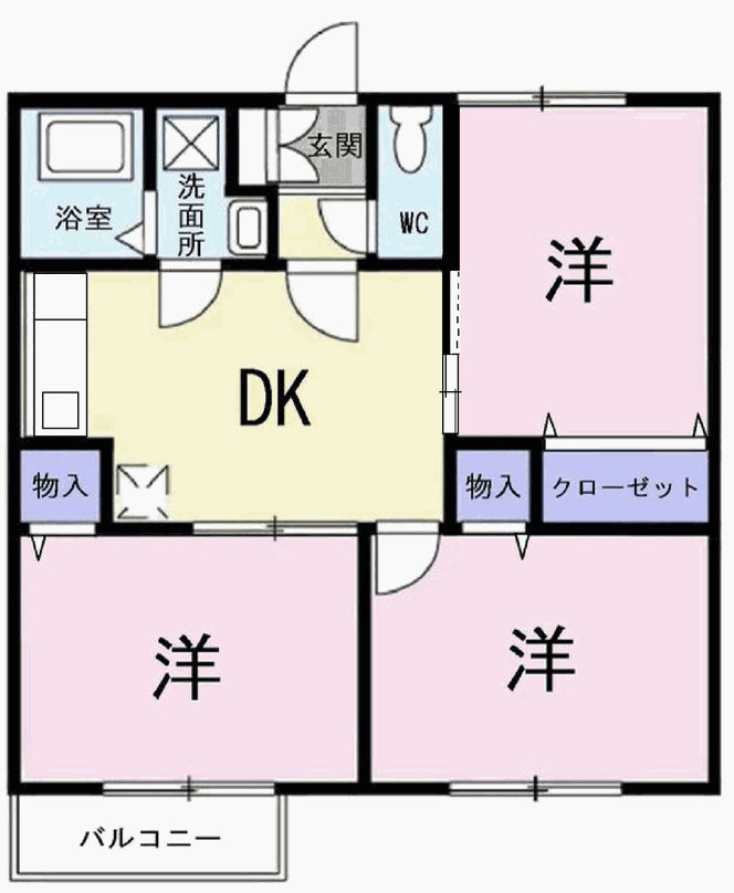 エスポワールドミールAの間取り|パース写真