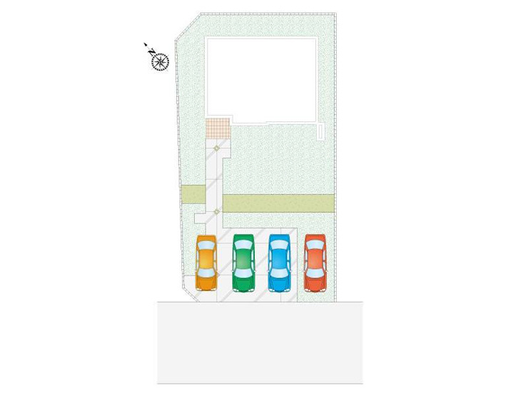 小山市乙女1丁目　新築戸建4の区画図