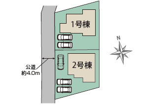 仲介手数料不要　ブルーミングガーデン合志市須屋15期【西合志東小・西合志南中】の区画図