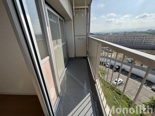 津久野南６号棟のバルコニー