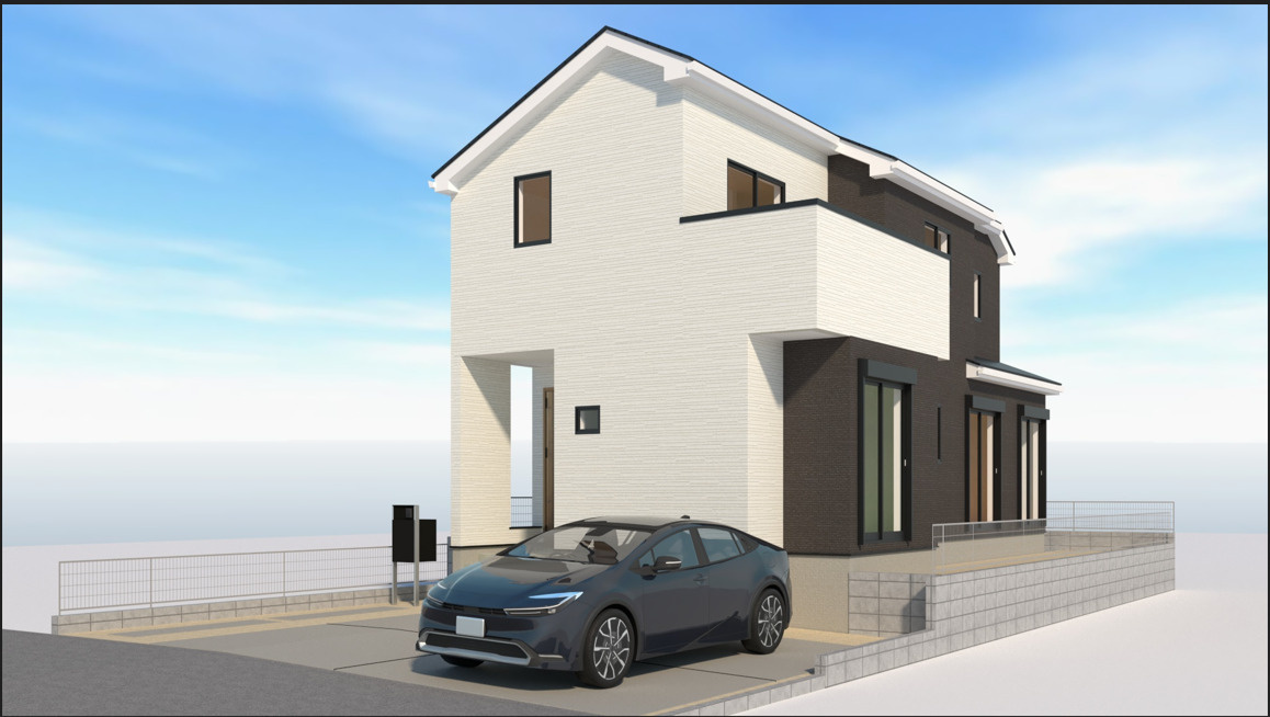 仲介手数料不要　リナージュ北区池田3丁目第1期【高平台小・京陵中】の外観パース|外観パースです