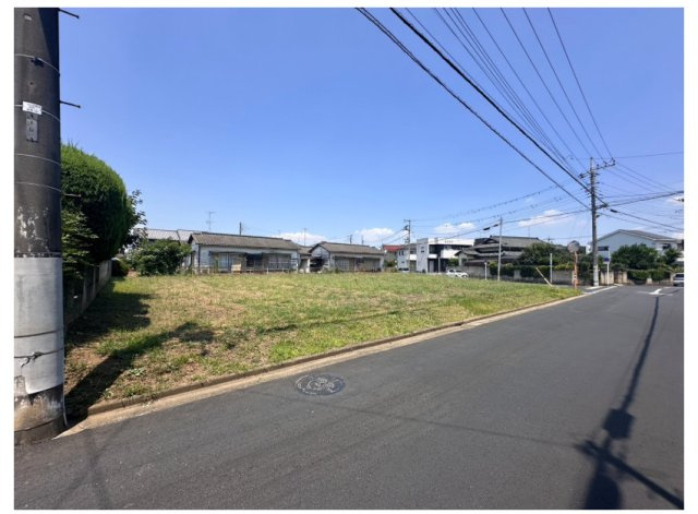 売地／ふじみ野市川崎2丁目　全6区画の前面道路含む現地写真