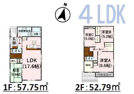 仲介手数料不要　よかタウンBloom合志市須屋9期【西合志東小・西合志南中】の間取り|内装パターン