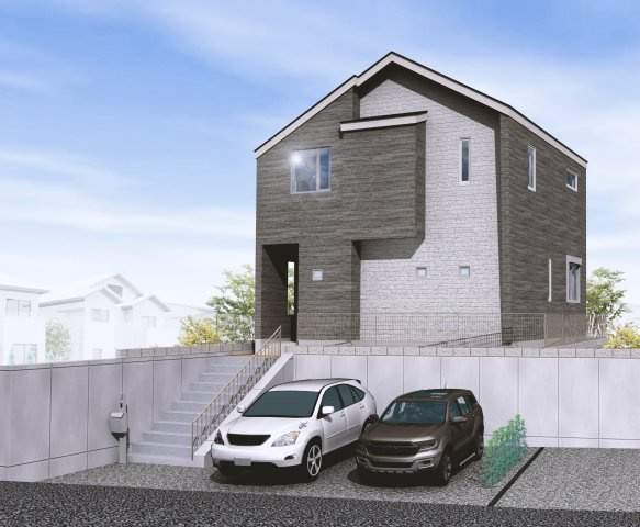 板橋区西台2丁目　土地40坪×整形地　建築条件付き売地の完成予想図