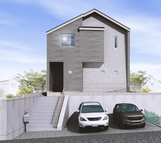 板橋区西台2丁目　土地40坪×整形地　建築条件付き売地の完成予想図