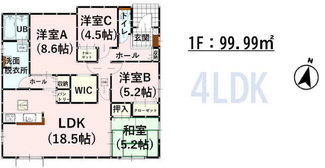 仲介手〇料不要　よかタウンBloom大津町大字大林1期【大津東小・大津中】の間取り