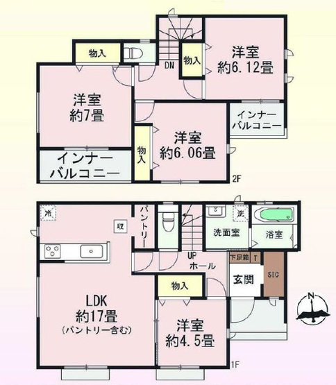 【間取り】 | 前橋市南町2丁目　A号棟