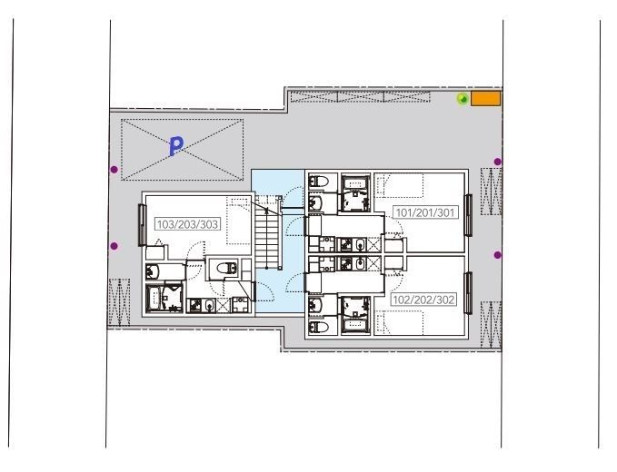 ルミエール・リッシュ松江(ルミエール・リッシュマツエ)の区画図