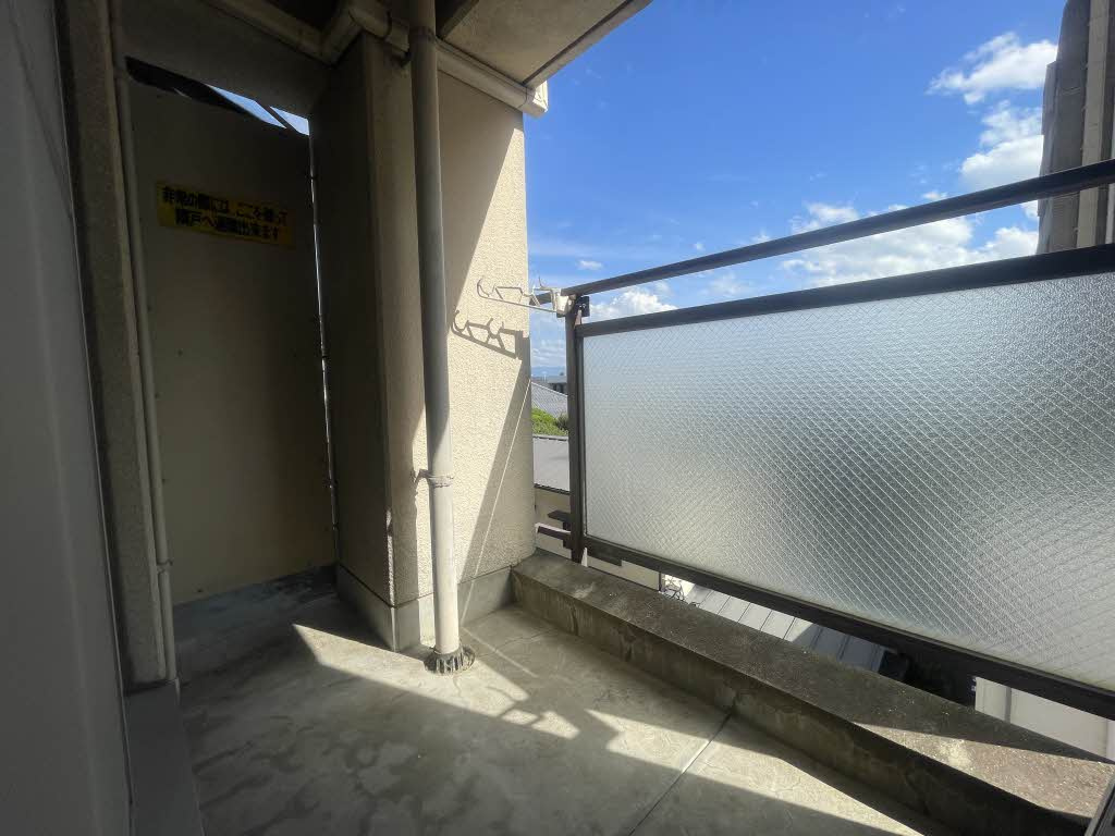 熊本市中央区京町２丁目の賃貸マンションのバルコニー