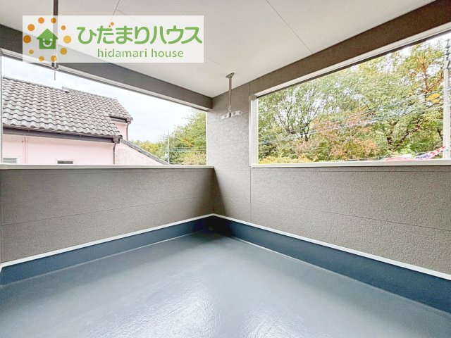 【バルコニー】 | つくば市自由ケ丘第10　新築戸建 | 人気が高いインナーバルコニーを採用♪天候を気にせず洗濯物を干せ、紫外線も気にせずに済みます(*^^)v
