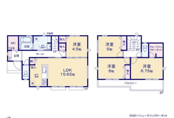 久保田町3丁目 新築戸建 Bの間取り