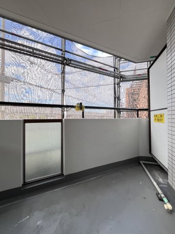 ラガールあびこのバルコニー