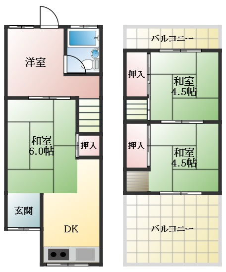 【間取り】 | 天美西1丁目テラス