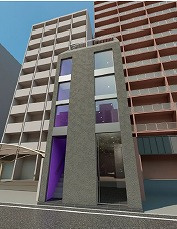 大阪市中央区東心斎橋１丁目の店舗一部の外観パース