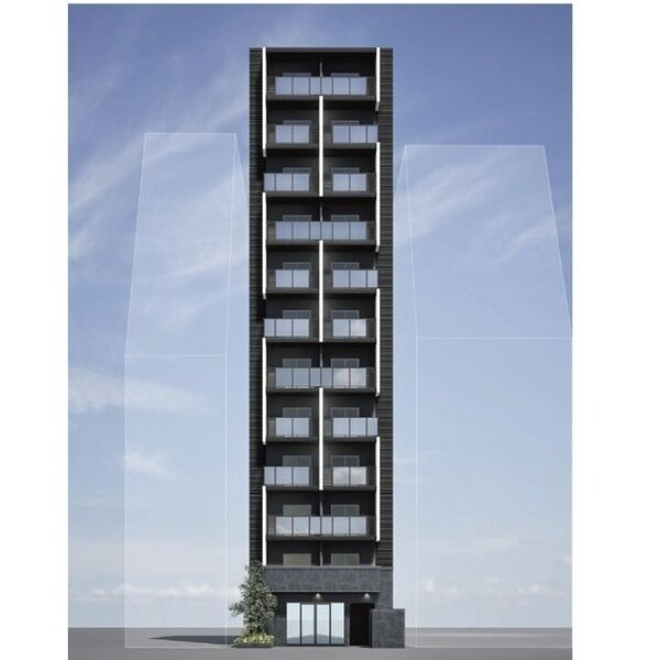 コンフォリア・リヴ桜川ソルテラス　仲介手数料無料の外観パース