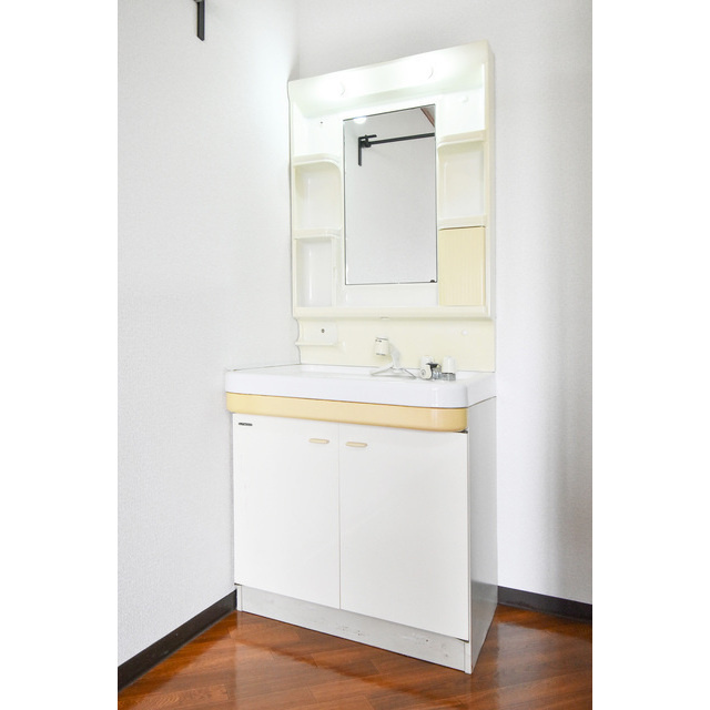 カーサオガワの洗面所|スペースが確保できる洗面所です