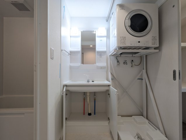 南城市大里字大城のアパートの洗面所