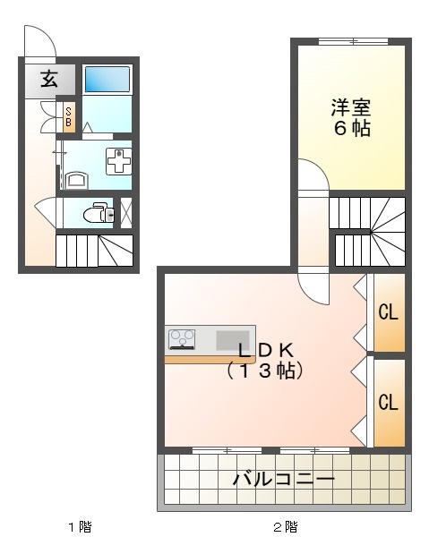クレモナ山手の間取り