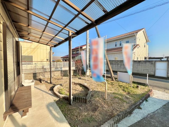 前橋市粕川町込皆戸の庭|家庭菜園なども楽しめるスペース◎