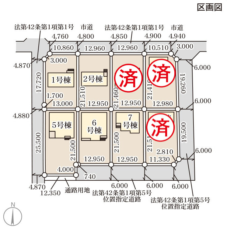 前橋茂木町の区画図
