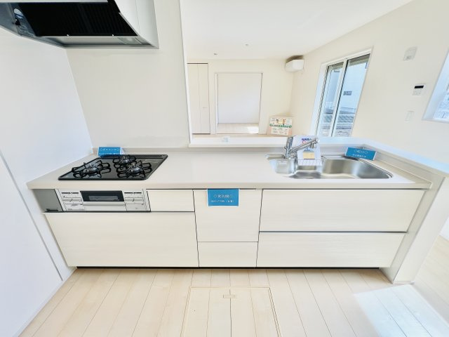 前橋茂木町のキッチン|対面式キッチンでご家族との会話も弾みます♪