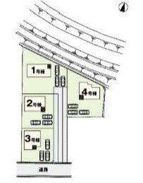渋川市八木原の区画図