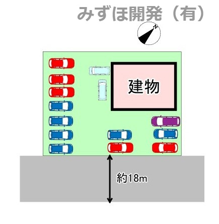天童市桜町12-8の区画図|配置図