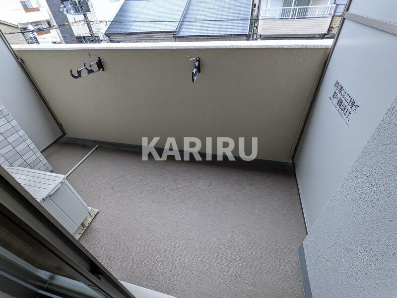 レジュールアッシュ都島ブリーゼのバルコニー