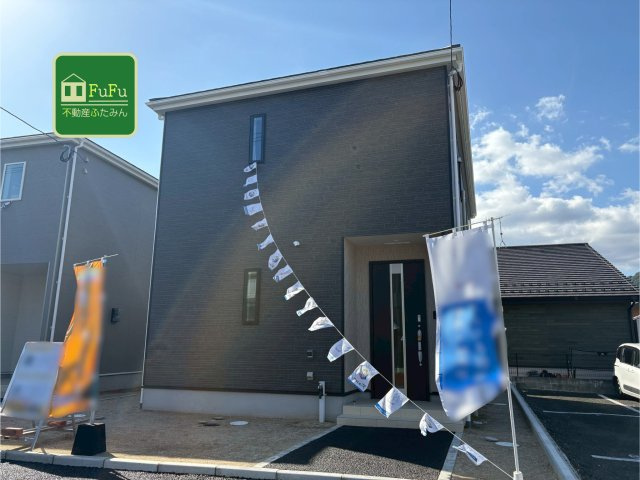 京都郡苅田町京町１丁目　新築一戸建ての外観|クールでスタイリッシュな外観♪
【苅田町　新築戸建て】