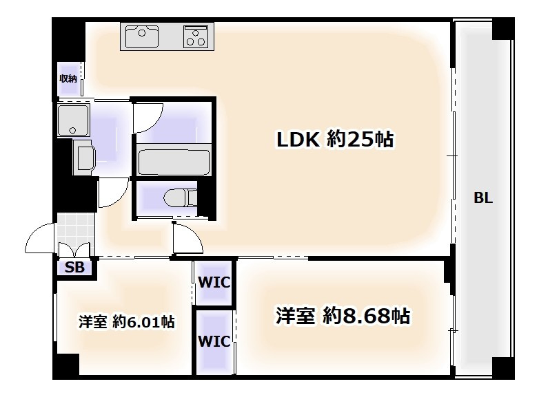 プレジオ帝塚山の間取り